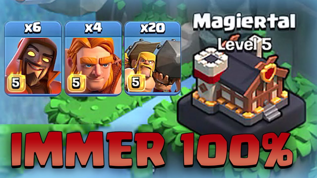 Magiertal IMMER in 2 Angriffen zerstören | Clash of Clans Clanstadt