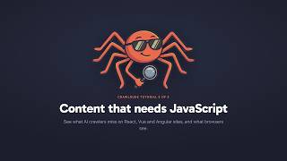 Content that needs JavaScript