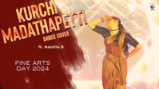 Kurchi Madathapetti  | Dance cover | Aamila.S |Fine Arts Day 2024 | St. Jude's College, Thoothoor