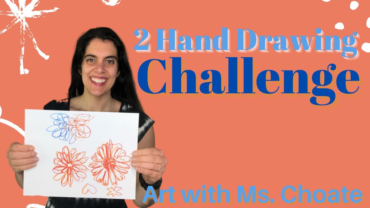 Two hand drawing challenge | Art with Ms. Choate