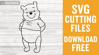 Winnie The Pooh Svg Free Cut File for Cricut