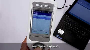 Density2Go: How to Export Data to EasyDirect