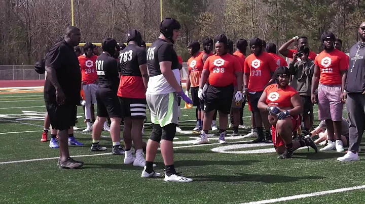 WATCH: 4-star OT Tate Ratledge dominates at The Op...