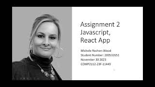 Michele Rochon-Wood Javascript Assignment 2 November 30 2023