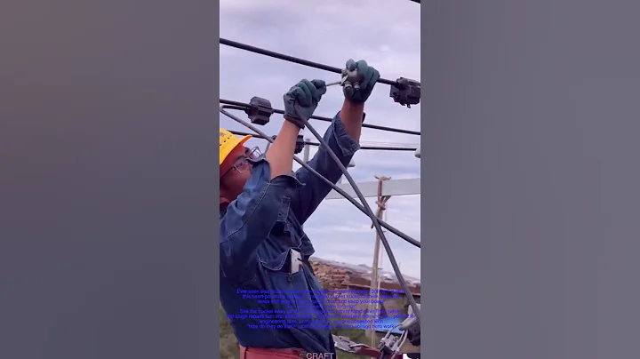 Ever seen electricians tackle high-voltage line maintenance 100ft up?#shorts