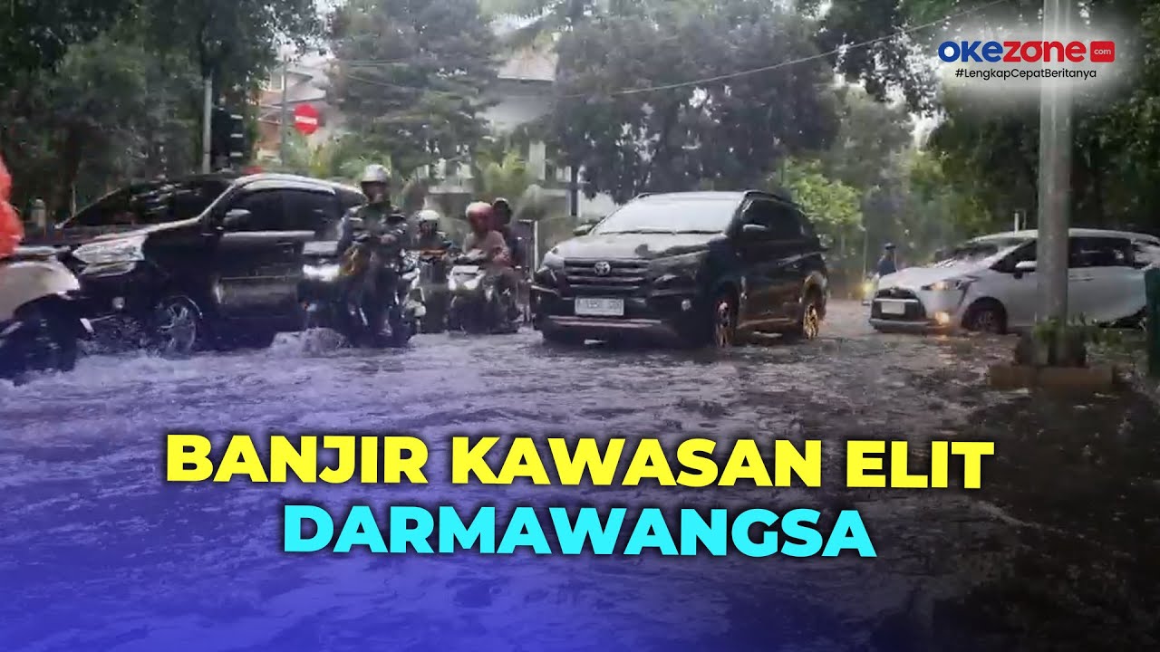 Hujan Deras, Kawasan Elit Dharmawangsa Jakarta Selatan Terendam Banjir