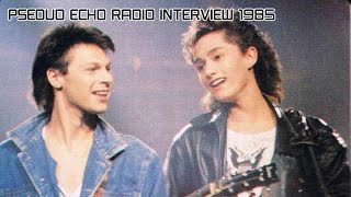 Psuedo Echo's James and Brian Radio Interview 1985 (Part 1)