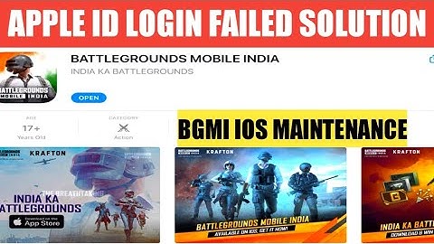 How To Download Bgmi In Apple Store Ios | Bgmi Apple ID Login Failed Solution