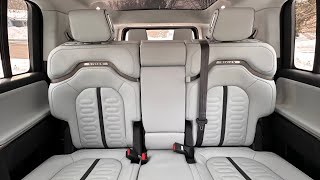 Rivian ocean coast interior more interior and answering about the outlet.