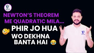 JEE Mains 2021 Newton&#39;s Theorem Question in 30 Sec 🔥 | Quadratic  Hack You Can’t Miss!