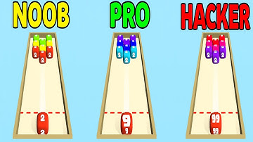 Cube Smash 2048 3D - NOOB VS PRO VS HACKER