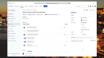 Using the Team Files app for Jira - Attaching files and folders to an issue