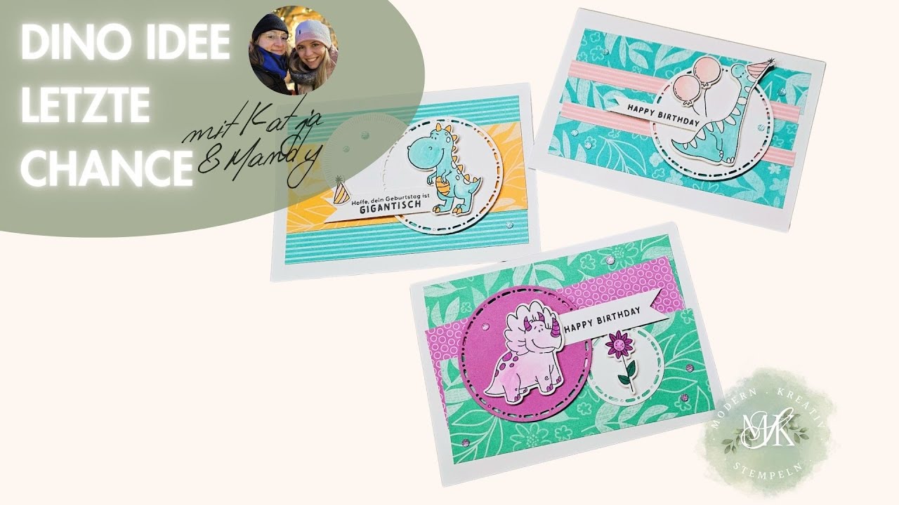 Episode 18  Vom Aussterben bedroht! | Süße Dinos Karte basteln von Stampin' Up! 🦕