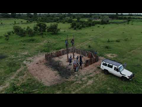 One of our boreholes we had to repair that got silted  