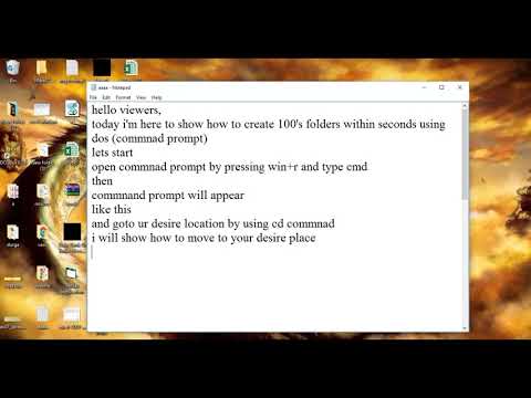 how to create 100's of folders using dossimple way command prompt