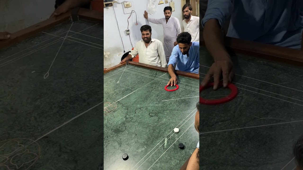 Carrom Mastery: 4 Coins Pocketed in One Nice Play! 🎯 