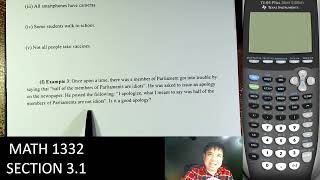 Math 1332 - Section 3.1
