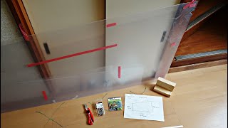 ポリカシート　0.7㎜　長さ 150㎝ 　普通のカッターで切ってみた！　 物置の壁面に使うため。　DIY　日曜大工　　Pカッター　要らなかった。