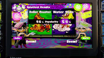 Splatoon - Splatfest Results (Roller Coaster Vs. Water Slide)