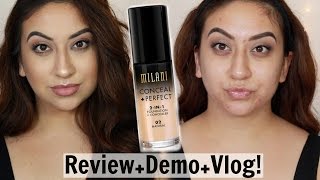 Milani Conceal & Perfect Foundation Review+Demo+VLOG! | Kassierod screenshot 4