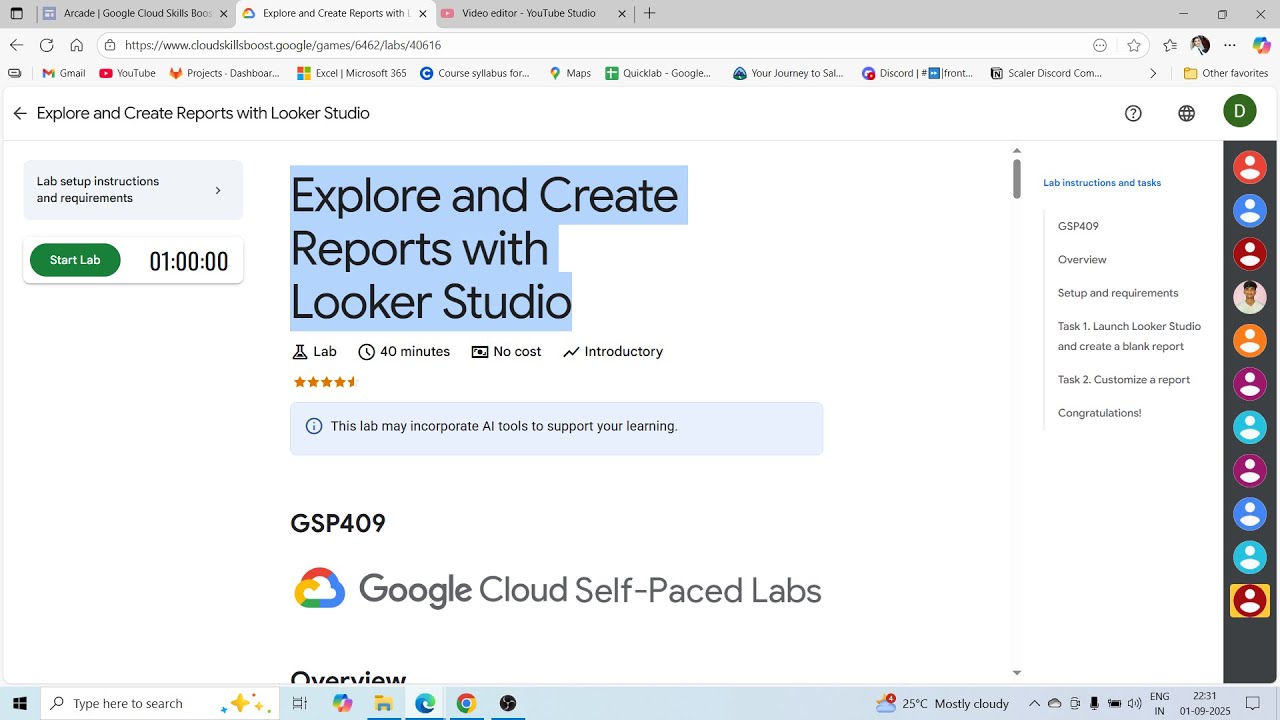 [2025] Explore and Create Reports with Looker Studio || Latest lab solution 