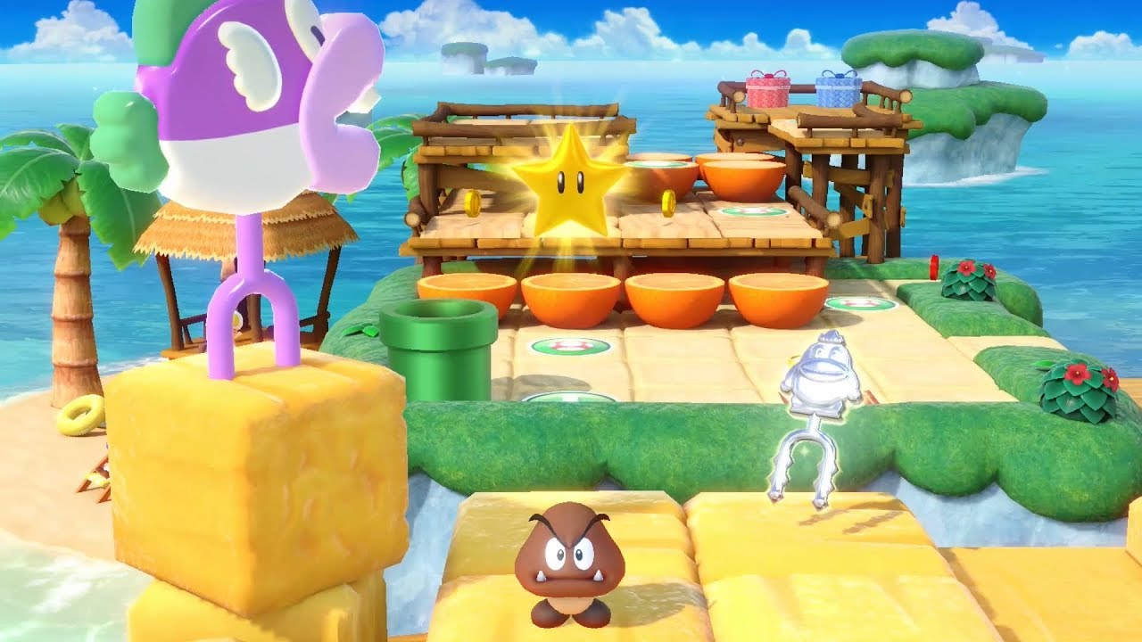 Super Mario Party Partner Party #487 Watermelon Walkabout Goomba & Bowser vs Boo & Pom Pom