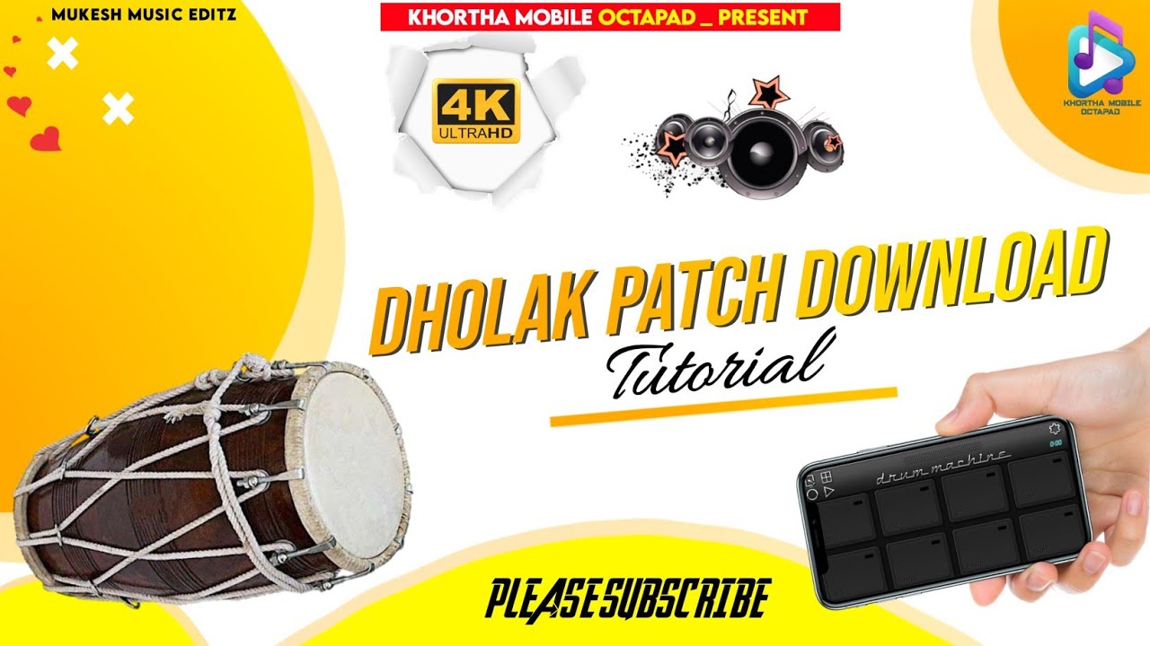 💥Dholak Patch Download 💥 Tutorial Mobile Octapad Real Drum