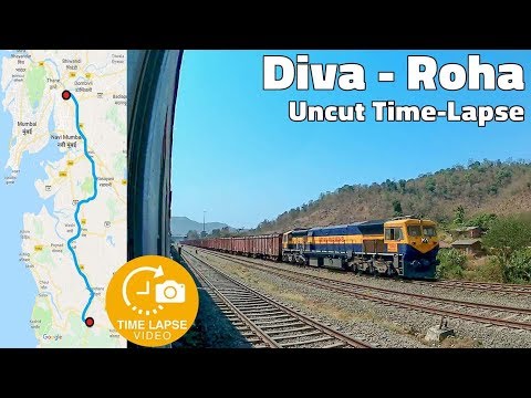 Indian Railways Time-lapse Journey: Diva to Roha Uncut Time-lapse | 0.5 Sec Timelapse