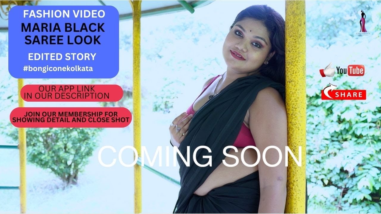 Maria Black Saree Look 