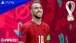 FIFA 23 - Denmark v Tunisia - World Cup 2022 Group Stage Match | PS5™ [4K60]