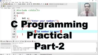 C Programming Practical Part-2 || Scanf and If || Std 10 Computer C language practical