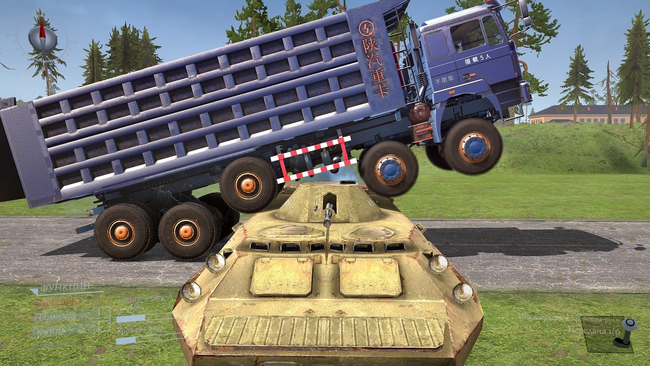 Truck vs Extreme Broken Road with Speed Bumps - Spintires: Mudrunner Gameplay #216