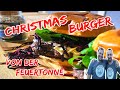 Weihnachtsburger || Christmas-Burger mit Rotkohl, Camenbert &amp; Preiselbeeren...