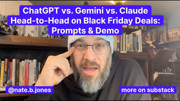 ChatGPT vs. Gemini vs. Claude Head-to-Head on Black Friday Deals: Prompts & Demo