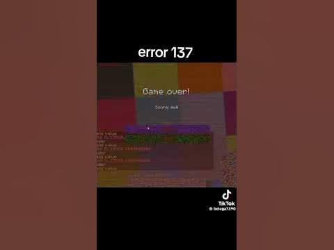 i saw error 137 In Minecraft! - YouTube