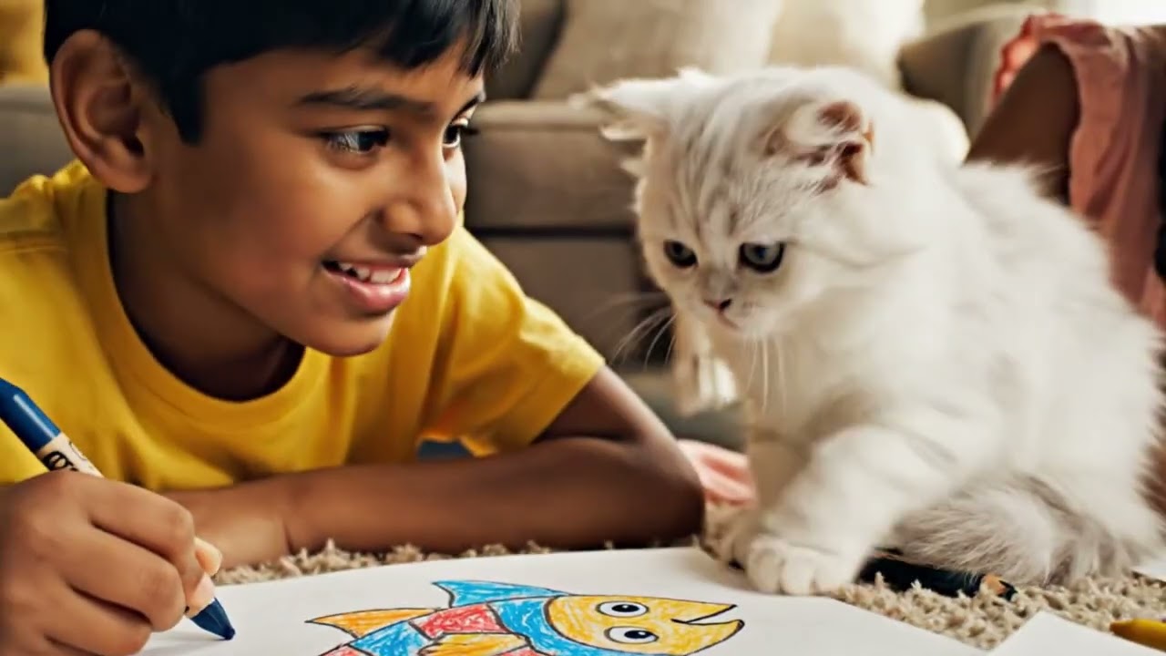 Cutest White Kitten Momo's FIRST Aquarium Visit is SUPER Cute!
