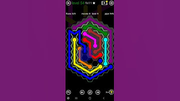 How To Solve Flow Free Hexes Courtyard Spin Level 54 9x11 Board Walk Through Solution Walkthrough