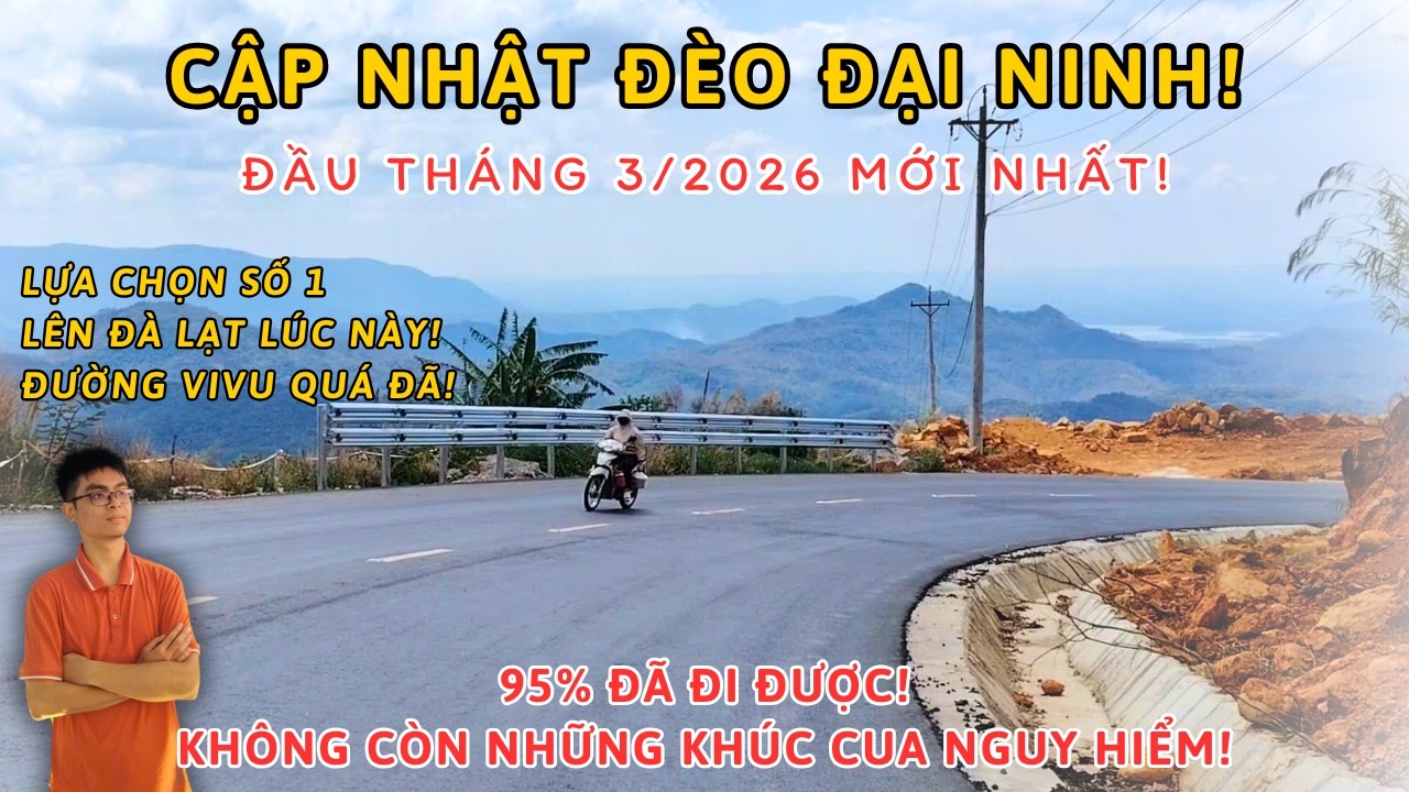CẬP NHẬT TÌNH HÌNH NÂNG CẤP ĐÈO ĐẠI NINH MỚI NHẤT ĐẦU THÁNG 3/2026 | 95% ĐÃ HOÀN THÀNH!