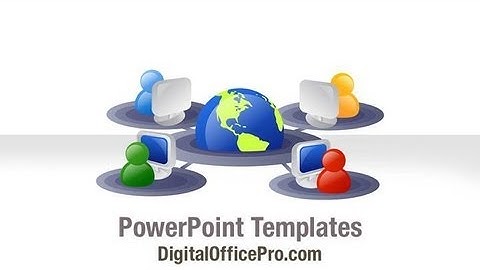 Internet Network PowerPoint Template Backgrounds - DigitalOfficePro #07443W