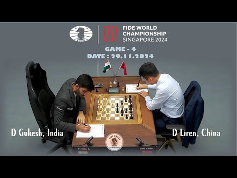 2024 FIDE WORLD CHESS CHAMPION: GAME - 4 - YouTube