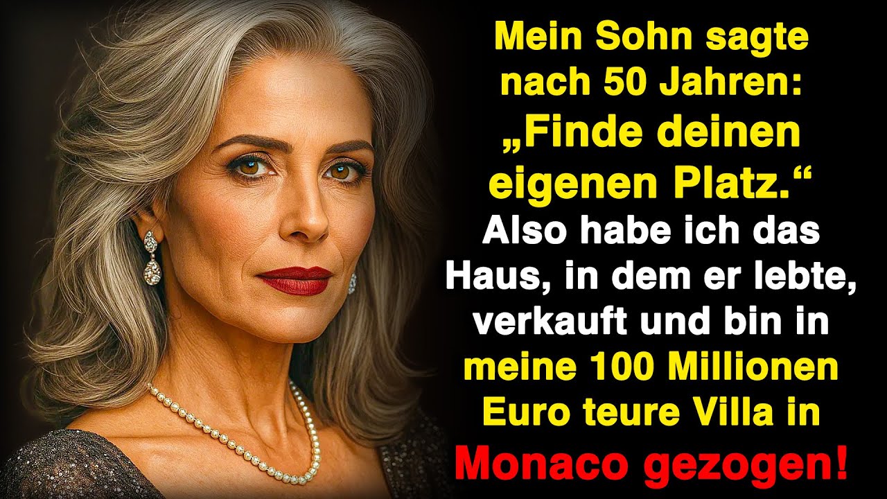 Nach 50 Jahren sagte mein Sohn: „Finde deinen eigenen Platz“ – also zog ich nach Monaco!