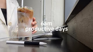 study vlog | 지금까지 잘 버텨온 것처럼 | 모고 조지고(?) 카페투어 폭주, 런드리고 | 6am productive days