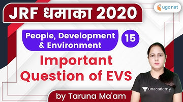 10:00 AM - JRF Dhamaka 2020 | People, Development & Environment by Taruna Ma’am | Important Ques
