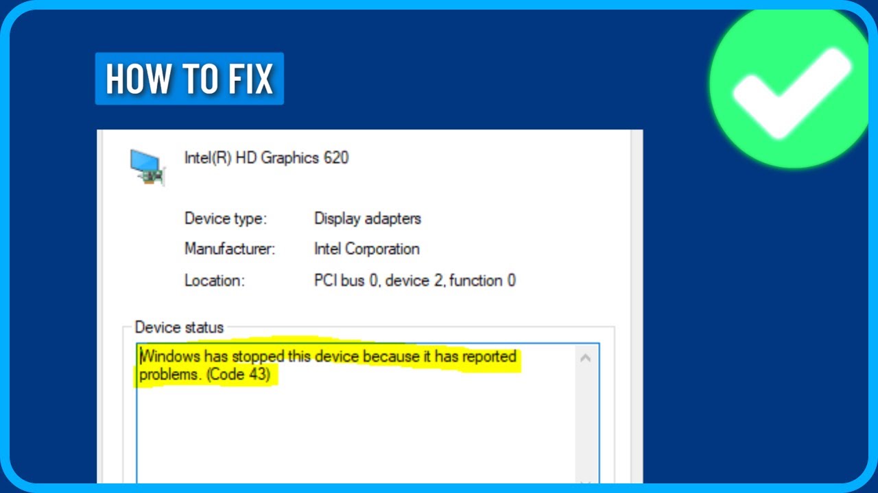 Fix Windows Has Stopped This Device Because It Has Reported Problem Fix windows has stopped this device because it has reported problem