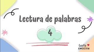 Lectura de palabras en MAYÚSCULA 4. Sílabas directas e inversas. Lectura global. Lectoemoción ❤️