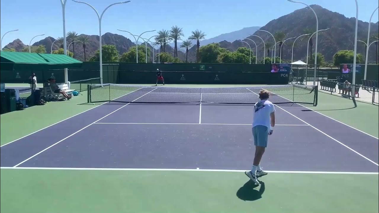 ルブレフのフラットサーブ(スロー) / Andrey Rublev Flat Serve Slow Motion [B1] YouTube