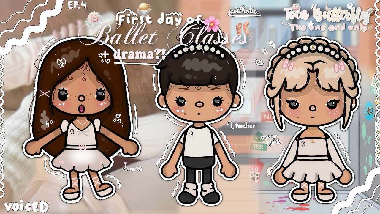 🩰🎧꒰EP.4꒱ || First day of *BALLET CLASSES* 🥥🍵 || + drama?! || Toca Boca Roleplay S2 EP4