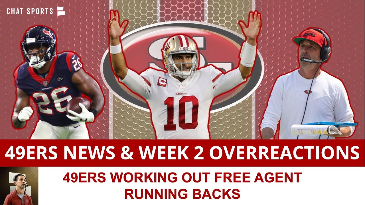 49ers News: Niners Working Out RB Duke Johnson, Lamar Miller, TJ Yeldon + 49ers Week 2 Overreactions