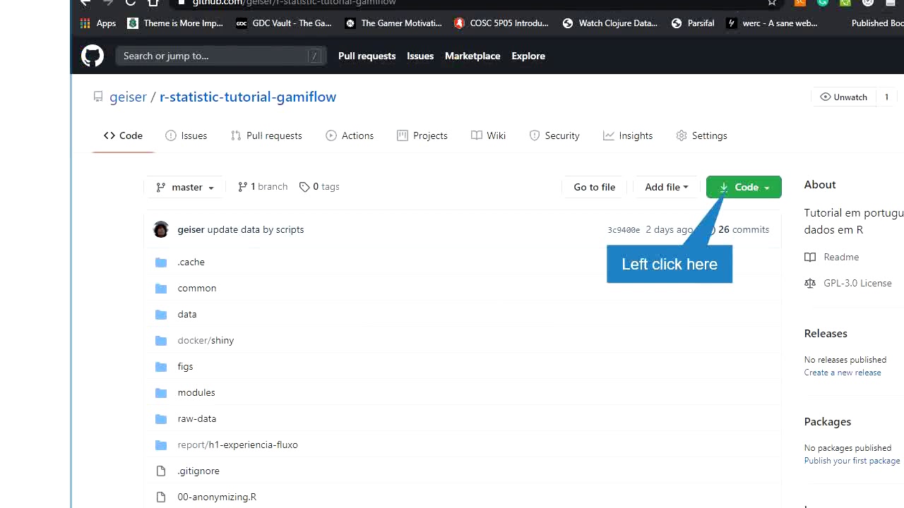 Shiny statistics how to download code from github repository youtube