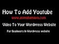 How To Add Youtube Video To Your Wordpress Website